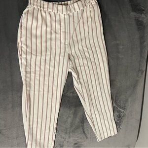 Anthropologie Striped Work Pants